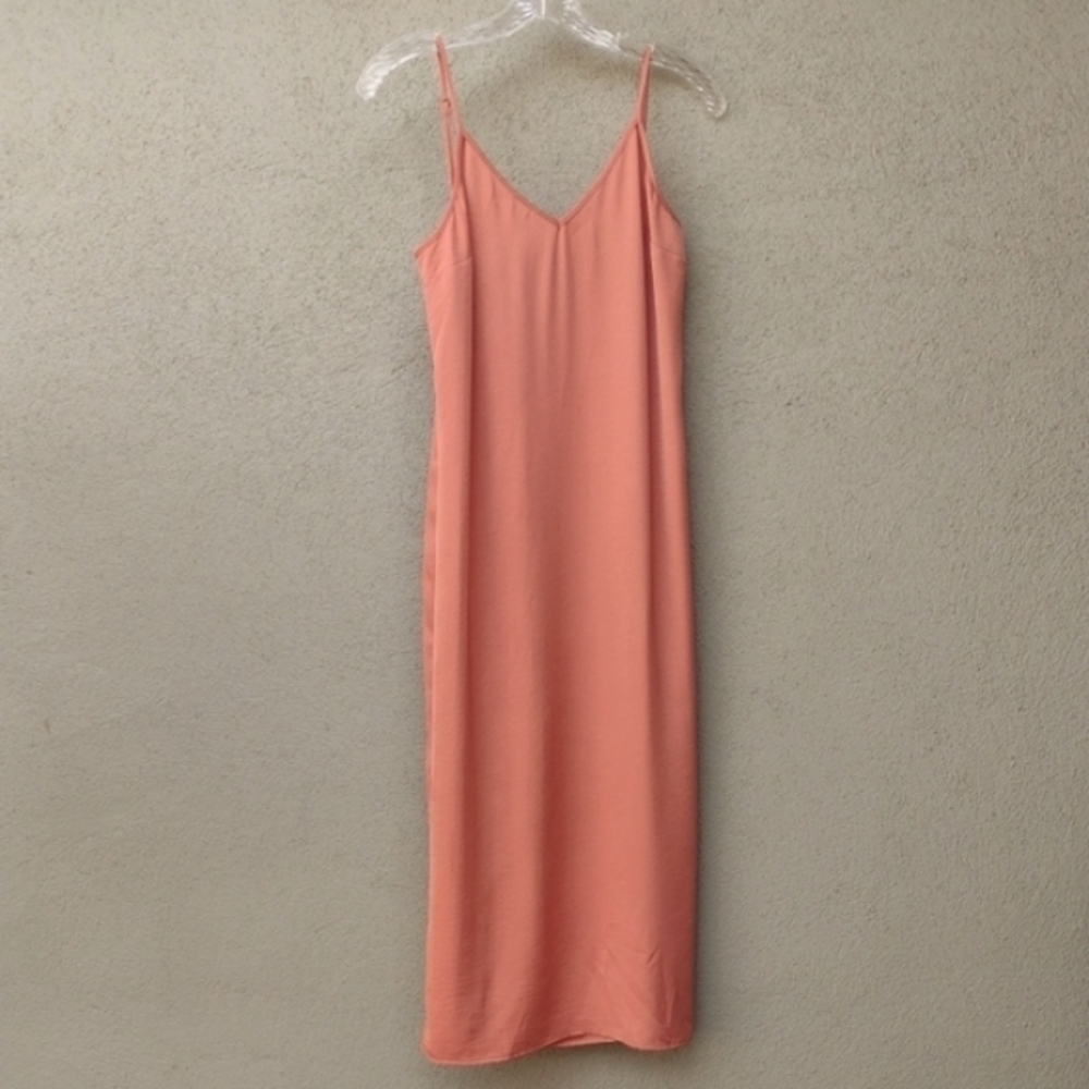 A New Day Coral Midi Slip Dress XS